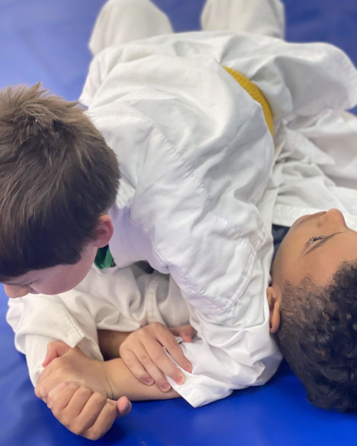 Our Kids Jiu Jitsu program is a high-energy and dynamic workout!